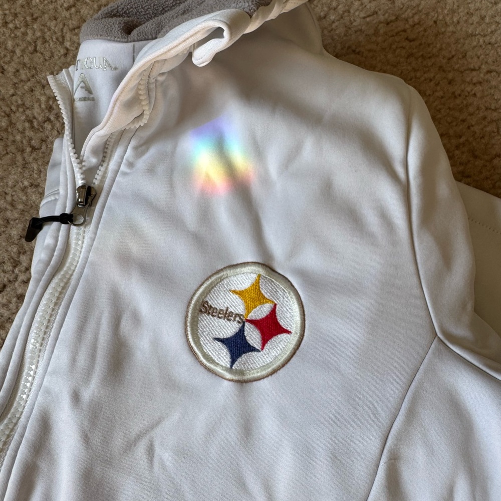 White Steelers Jacket